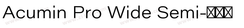 Acumin Pro Wide Semi字体转换